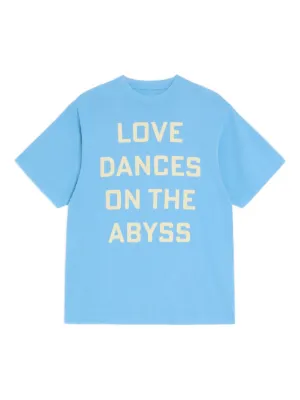 Valentino Garavani cotton T-shirt with Love Dances On The Abyss & Made In print