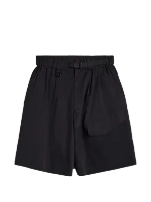 Y-3 UT belted shorts