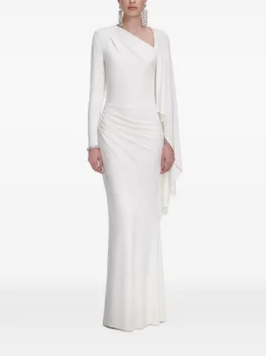 Self-Portrait draped maxi dress