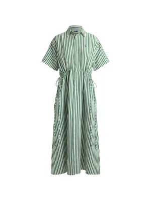 Polo Ralph Lauren striped drawstring maxi dress