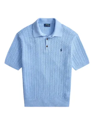 Polo Ralph Lauren cable-knit polo shirt