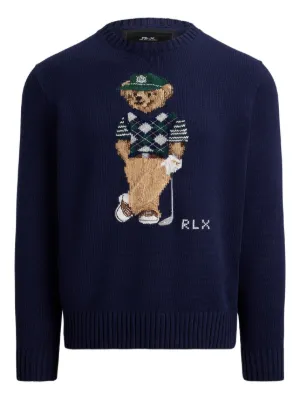 RLX Ralph Lauren bear-motif pullover