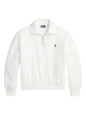 Polo Ralph Lauren zip-collar embroidered sweatshirt