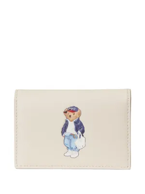 Polo Ralph Lauren Polo Bear-print leather wallet