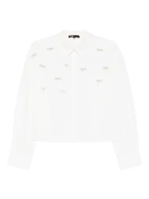 Maje bow jewel shirt