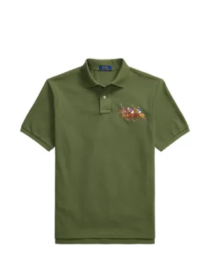 Polo Ralph Lauren embroidered triple-pony polo shirt