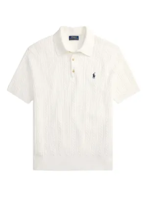 Polo Ralph Lauren cable-knit polo shirt