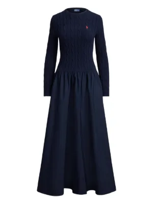 Polo Ralph Lauren maxi cable-knit dress
