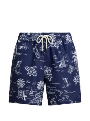 Polo Ralph Lauren bear-print swim shorts