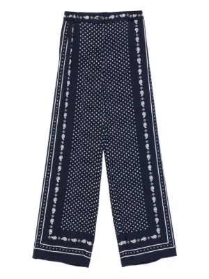 Maje printed fluid trousers