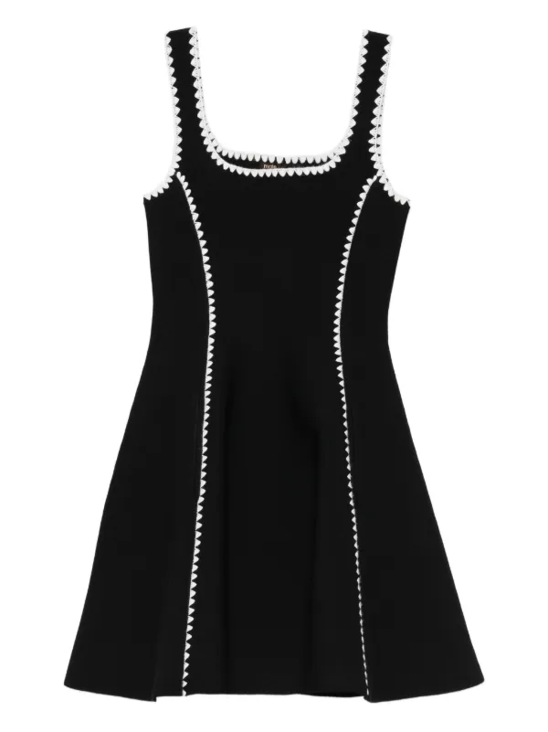 Maje short dress with topstitch details
