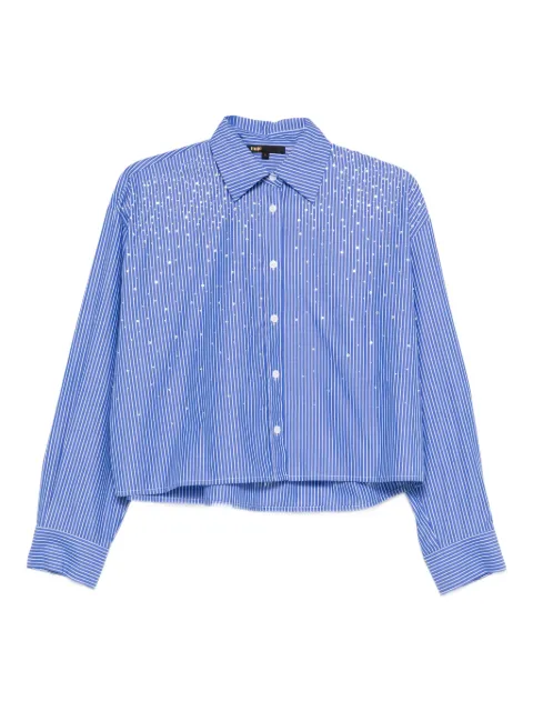 Maje rhinestone shirt with removable tie