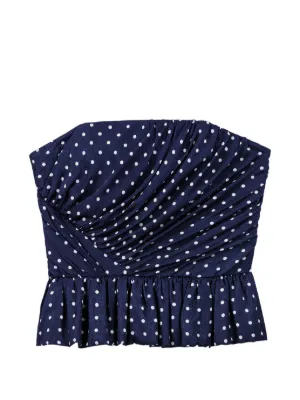 Maje patterned bustier top