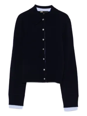 Maje button-front collared cardigan