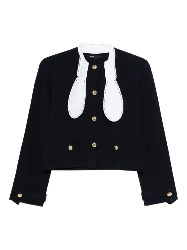 Maje cardigan with embroidered collar