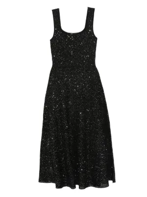 Maje rhinestone knit maxi dress