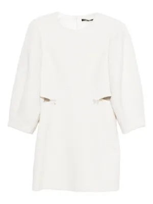 Maje short balloon-sleeve tweed dress