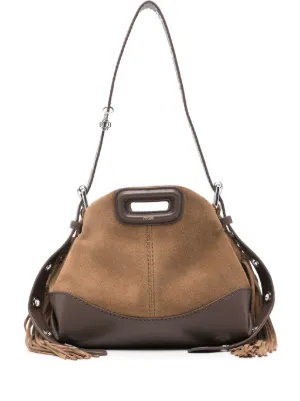 Maje leather and suede Miss M mini bag