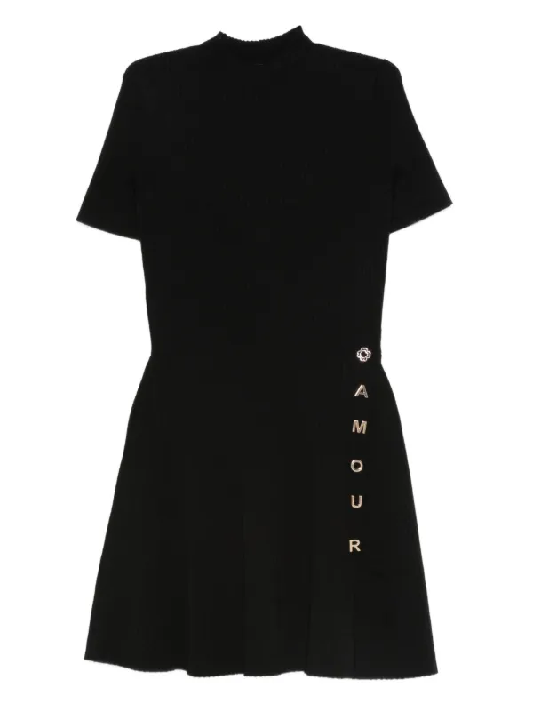 Maje short knit button dress