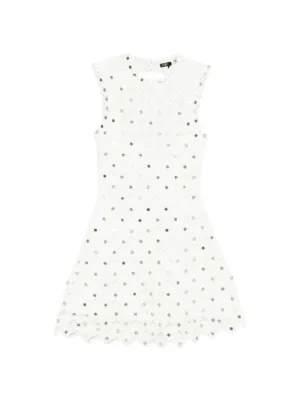 Maje mirrored crochet dress