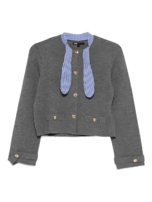 Maje cardigan with removable tie