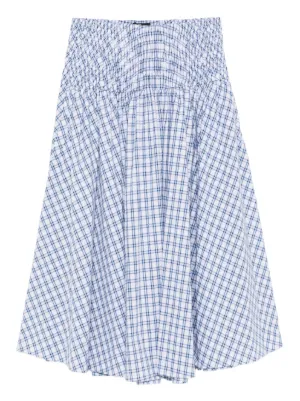 Maje rhinestone cotton maxi skirt