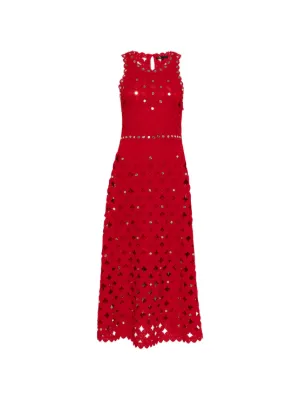 Maje mirrored crochet dress