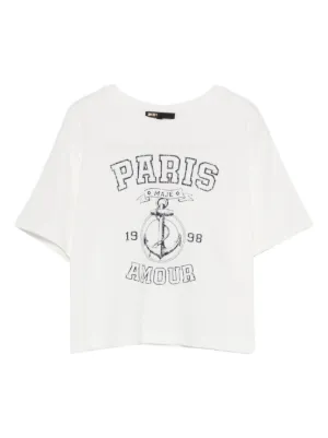Maje sailor-print T-shirt