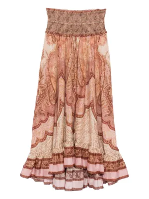 ZIMMERMANN Wanderlust paisley-print midi skirt