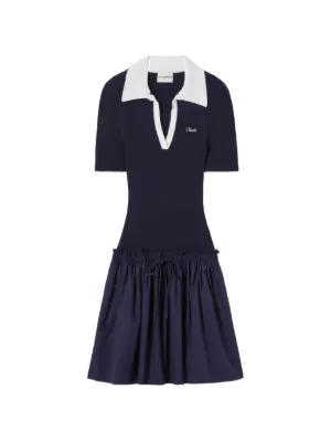 Claudie Pierlot bi-material knit dress