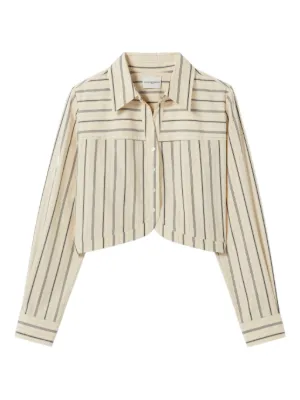 Claudie Pierlot striped poplin shirt