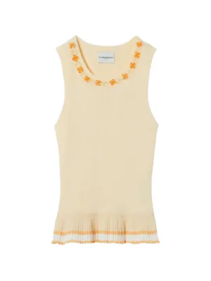 Claudie Pierlot  floral knit crew neck top