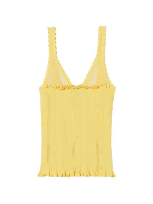 Claudie Pierlot ruffled knit top