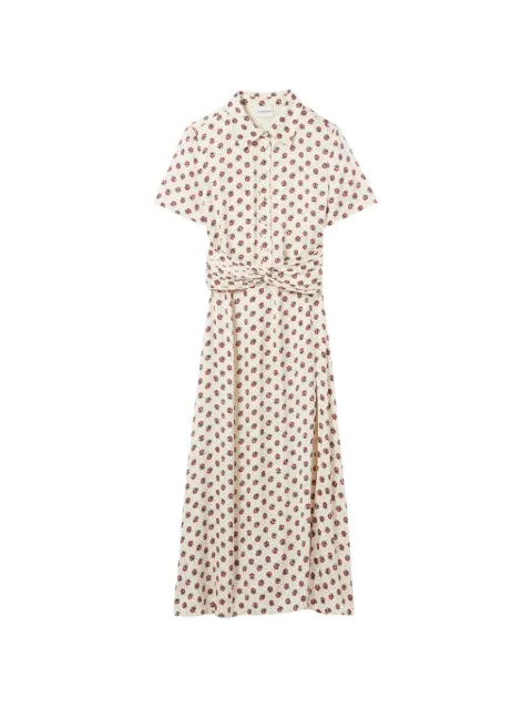 Claudie Pierlot floral print satin dress