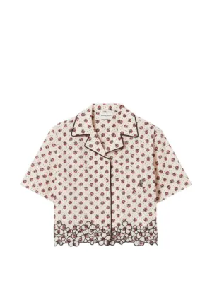 Claudie Pierlot embroidered cotton shirt