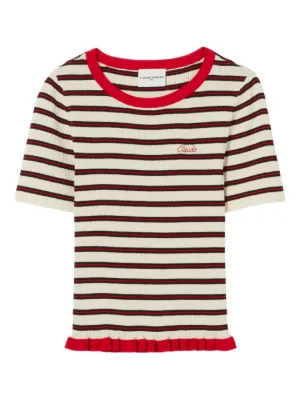 Claudie Pierlot tricolour striped T-shirt