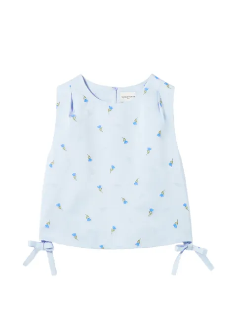 Claudie Pierlot embroidered satin top
