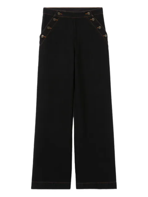 Claudie Pierlot black denim sailor jeans