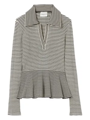 Claudie Pierlot striped long-sleeved top