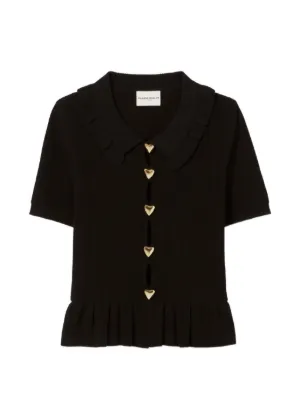 Claudie Pierlot heart open-knit top