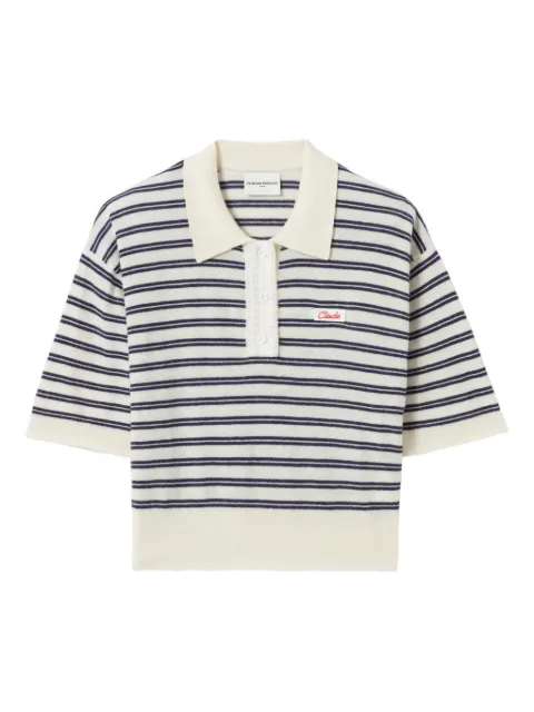 Claudie Pierlot striped knit polo