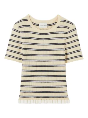 Claudie Pierlot striped ruffle top