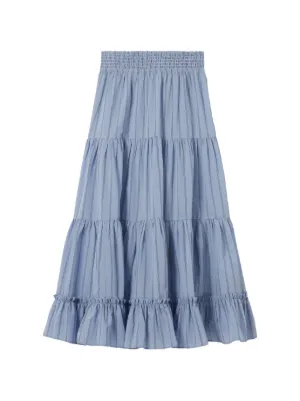 Claudie Pierlot long striped skirt