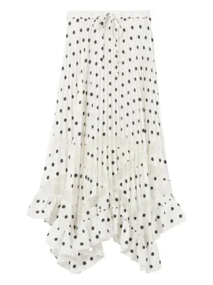 Claudie Pierlot polka dot pleated skirt