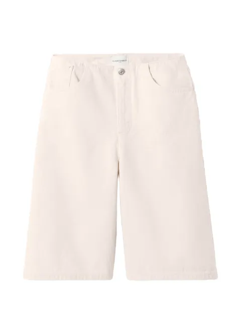 Claudie Pierlot ecru denim bermuda shorts