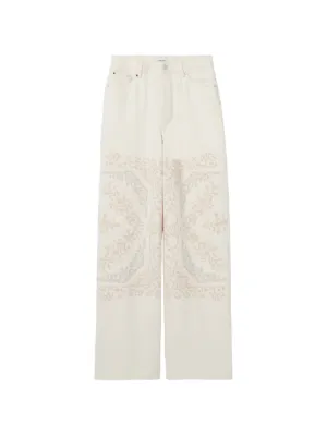 Claudie Pierlot CP embroidered denim jeans