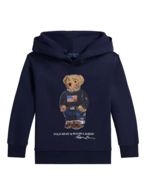 POLO RALPH LAUREN KIDS Polo Bear-print hoodie