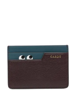 Anya Hindmarch peeping-eyes leather cardholder 