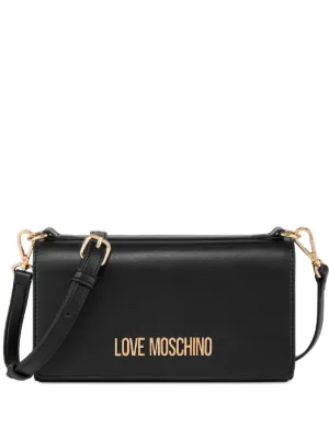 Love Moschino logo plaque shoulder bag