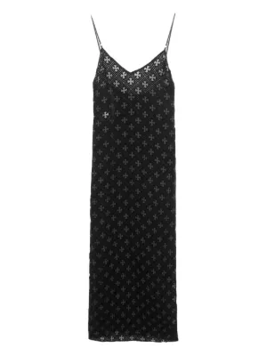 Chrome Hearts sleeveless velvet dress
